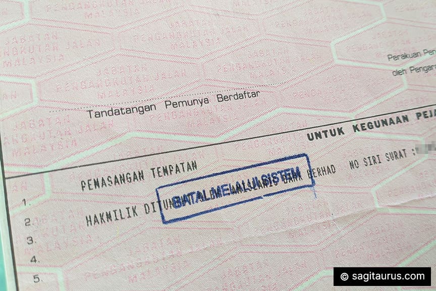 e-Batal JPJ geran kereta
